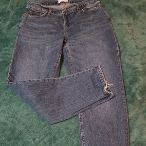 LOFT Women's Straight Leg Blue Jeans